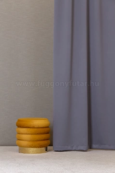Acélszürke színű üni blackout sötétítő függöny egyedi méretre varrva