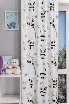Panda mintás dekor anyag egyedi méretre varrva