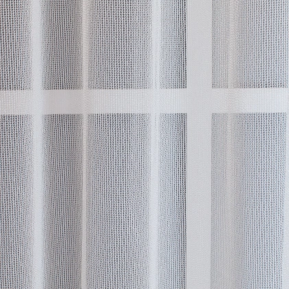 Donna – Fehér, vastag, forgófonalas fényáteresztő függöny, ólomzsinóros egyedi méretre varrva
